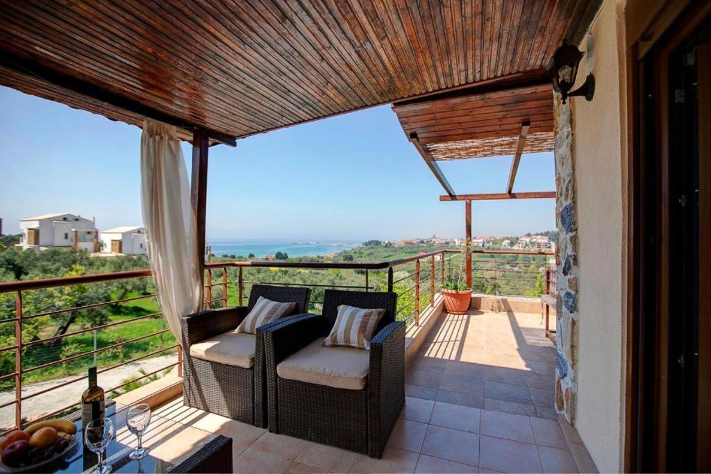 Villa Laskari Sea View Nea Moudania Exterior foto